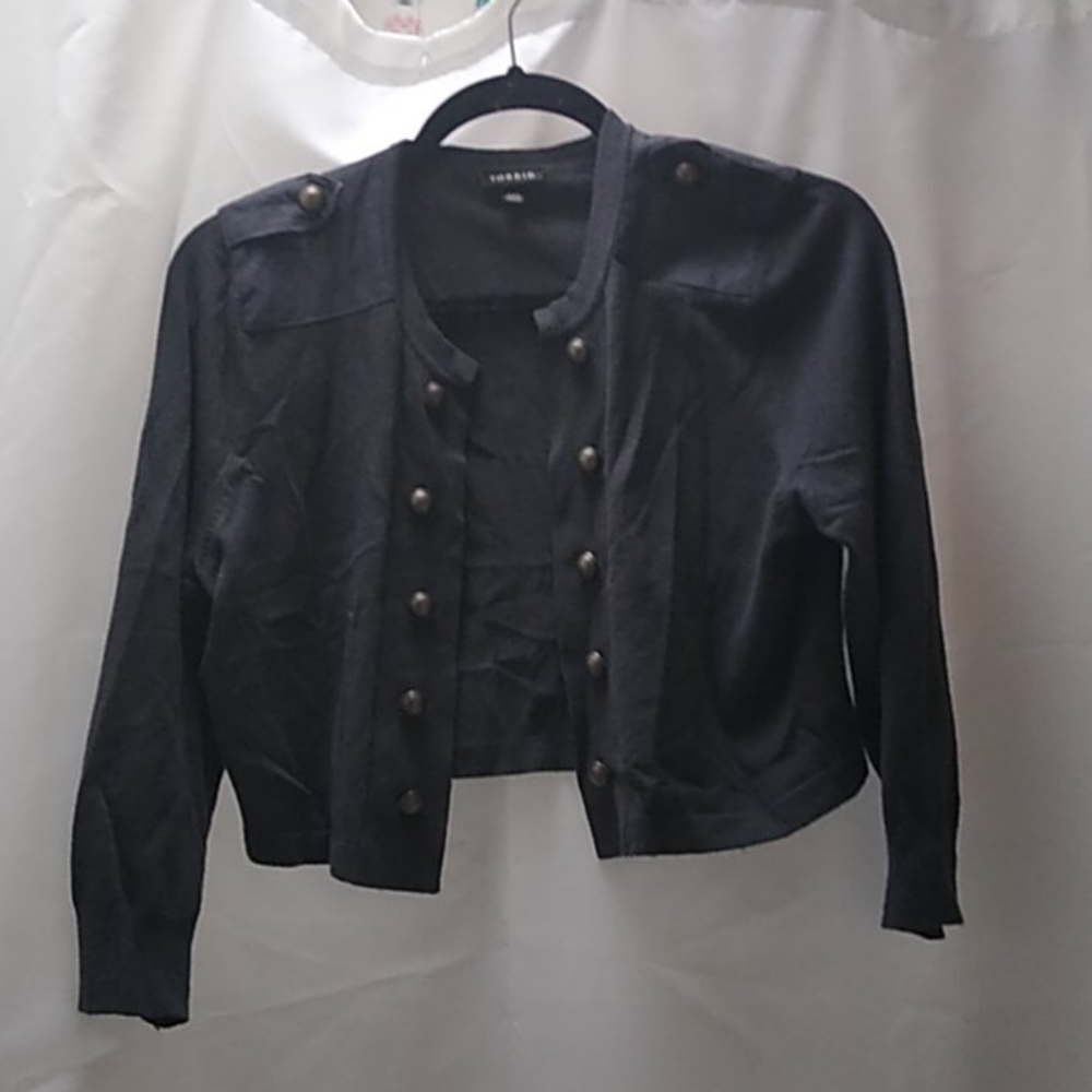Torrid Charcoal Cardigan - Picture 1 of 6